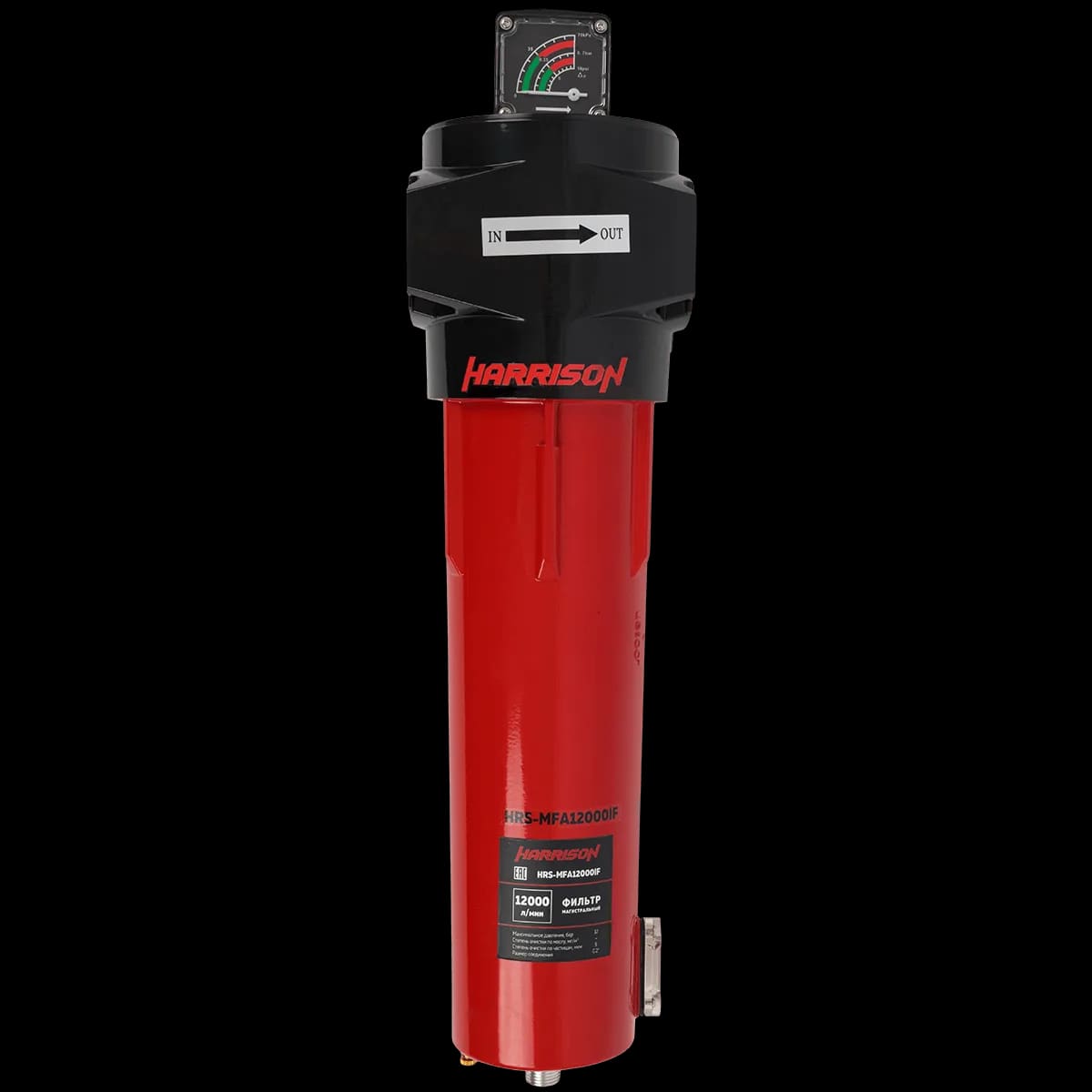 HRS-MFD12000IF Фильтр магистральный с дифференциальным манометром