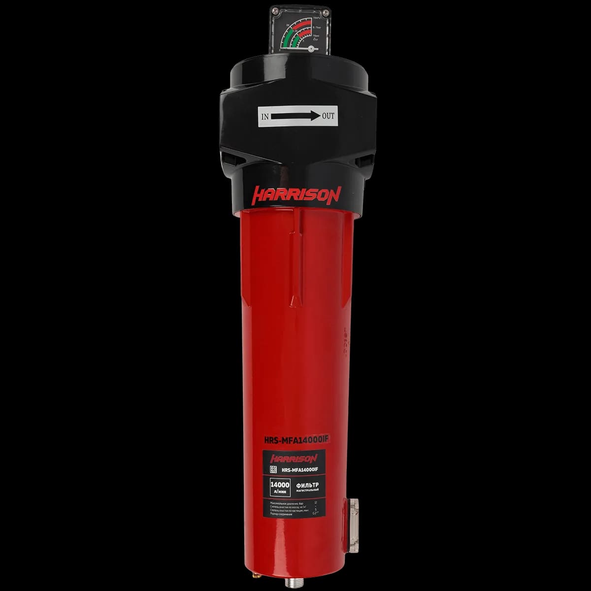 HRS-MFD14000IF Фильтр магистральный с дифференциальным манометром