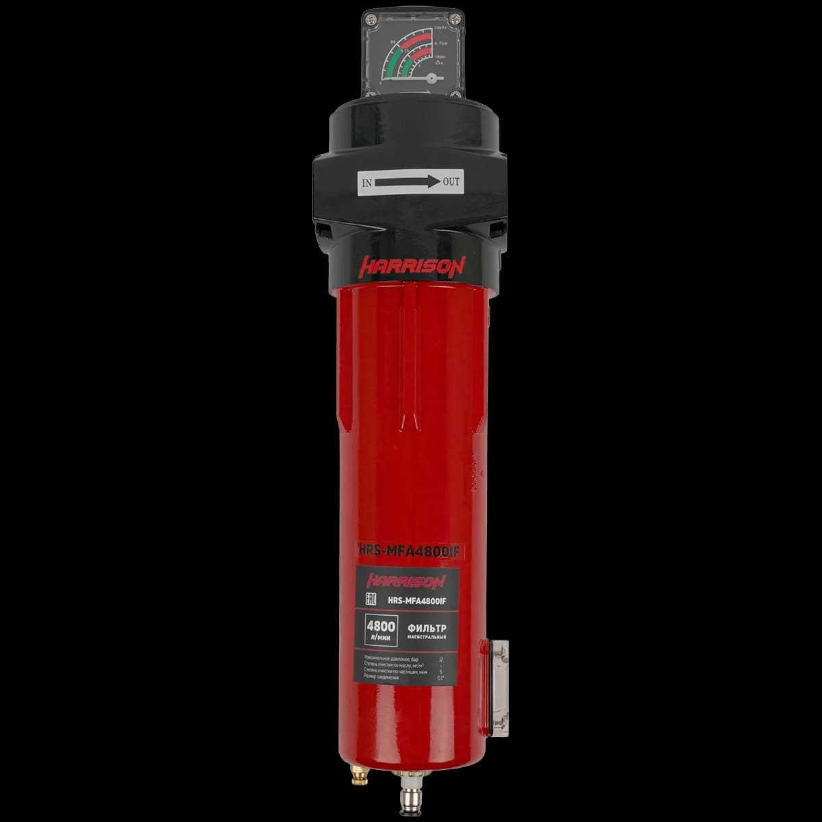 HRS-MFD4800IF Фильтр магистральный с дифференциальным манометром