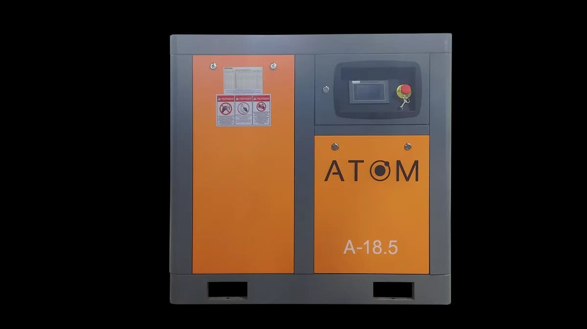Винтовой компрессор АТОМ А-18.5Е, вид оборудования